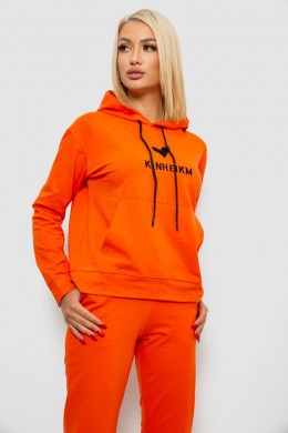 Спортивний костюм жіночий двонитка  уцінка, колір помаранчевий, 214R1419-007-U-18