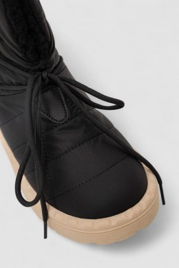 Дутики женские зимние на меху, цвет черно-коричневый, 248RFM500-3