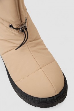 Дутики жіночі зимові на хутрі, колір бежево-чорний, 248RFM300-6