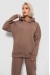 Спортивный костюм женский на флисе, цвет мокко, 247R2040