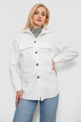 Рубашка -бомбер женская, цвет белый, 257R153