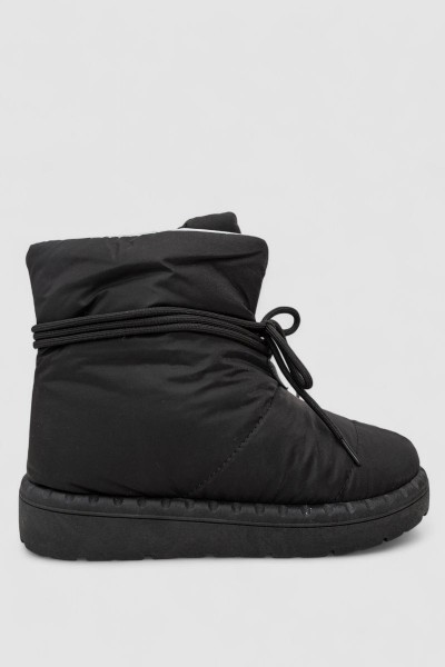 Дутики женские зимние на меху, цвет черно-серый, 248RFM600