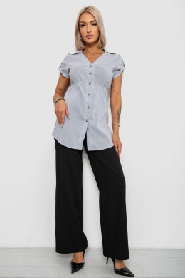 Сорочка-туніка в смужку, колір світло-сірий, 230R665