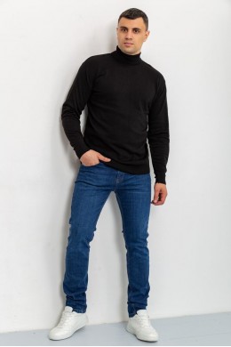 Свитер-гольф мужской, цвет черный, 161R892