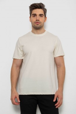 Футболка чоловіча однотонна, колір кремовий, 238R155