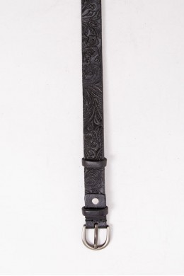 Женский ремень, с классической пряжкой, черного цвета, 196R25YOW29