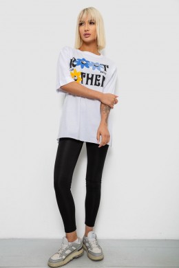 Футболка женская с принтом, цвет белый, 244R2803