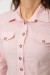Сорочка жіноча однотонна, колір рожевий, 230R068-5 Сорочка жіноча однотонна, колір рожевий, 230R068-5