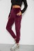 Спортивні штани велюрові жіночі на флісі, колір бордовий, 238R58648