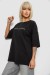 Футболка женская с принтом, цвет черный, 244R2020