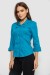 Рубашка женская однотонная, цвет бирюзовый, 230R068-7