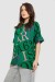 Футболка жіноча з принтом, колір зелений, 244R4002-1
