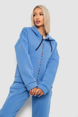 Спортивный костюм женский на флисе, цвет джинс, 238R5715