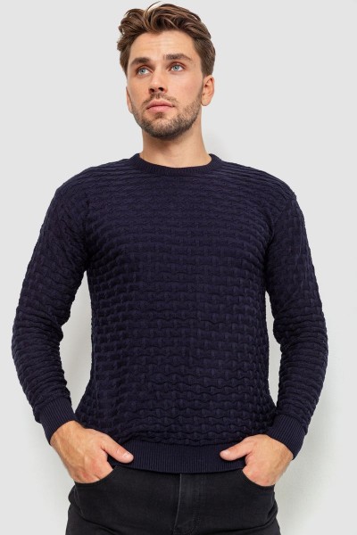 Свитер мужской, цвет темно-синий, 161R882