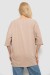 Футболка женская однотонная, цвет бежевый, 244R3018