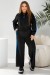 Спортивний костюм жіночий, колір чорно-синій, 257R331