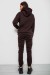 Спортивний костюм жіночий на флісі, колір шоколадний, 257R85 Спортивний костюм жіночий на флісі, колір шоколадний, 257R85