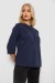Блуза однотонная, цвет синий, 230R97 Блуза однотонная, цвет синий, 230R97
