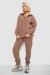 Спортивный костюм женский на флисе, цвет мокко, 241R2007