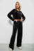 Спортивный костюм женский велровый, цвет черный, 257R4125 Спортивный костюм женский велровый, цвет черный, 257R4125