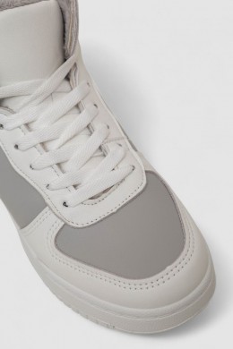 Кросівки жіночі зимові на хутрі, колір сіро-білий, 248RAD300