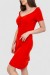 Платье базовое однотонное, цвет красный, 244R265 Платье базовое однотонное, цвет красный, 244R265