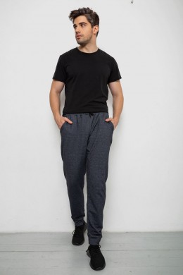 Спортивные штаны мужские на флисе, цвет серый, 238R135