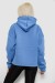 Худи женский с капюшоном на флисе, цвет голубой, 257R335