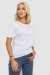 Футболка женская однотонная, цвет белый, 238R112 Футболка женская однотонная, цвет белый, 238R112