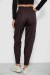 Штаны женские на тонком флисе, цвет шоколадный, 257R727