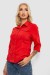 Сорочка жіноча однотонна, колір червоний, 230R068-5 Сорочка жіноча однотонна, колір червоний, 230R068-5
