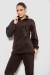 Спортивный костюм женский на флисе, цвет шоколадный, 241R2007 Спортивный костюм женский на флисе, цвет шоколадный, 241R2007