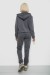 Спортивный костюм женский на флисе, цвет грифельный, 257R86-1 Спортивный костюм женский на флисе, цвет грифельный, 257R86-1
