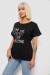 Футболка женская с принтом, цвет черный, 244R2349-5 Футболка женская с принтом, цвет черный, 244R2349-5