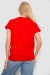 Футболка женская однотонная, цвет красный, 244R2300