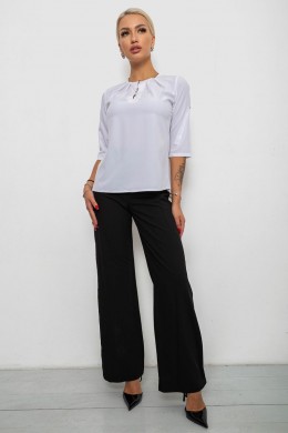 Блуза однотонная, цвет молочный, 230R1121-10