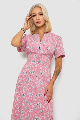 Платье софт с принтом, цвет розовый, 230R1016-1