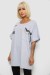 Футболка женская с принтом, цвет серый, 244R2511 Футболка женская с принтом, цвет серый, 244R2511