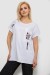 Футболка женская с принтом, цвет молочный, 244R2413