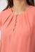 Блуза однотонная, цвет персиковый, 230R112 Блуза однотонная, цвет персиковый, 230R112