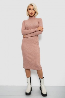 Платье повседневное утепленное, цвет бежевый, 257R115