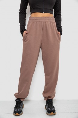 Спортивные штаны женские демисезонные, цвет мокко, 102R415