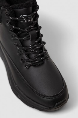 Кроссовки женские зимние на меху, цвет черный, 248RCX657