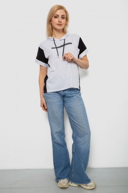 Футболка женская с принтом, цвет серый, 244R2311-5
