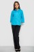 Сорочка жіноча однотонна, колір блакитний, 230R068-7 Сорочка жіноча однотонна, колір блакитний, 230R068-7