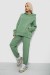 Спортивный костюм женский на флисе, цвет оливковый, 247R2011K