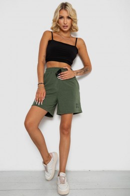 Шорти жіночі з принтом, колір хакі, 238R120