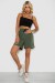 Шорти жіночі з принтом, колір хакі, 238R120 Шорти жіночі з принтом, колір хакі, 238R120