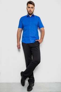 Рубашка мужская классическая  -уценка, цвет электрик, 214R7115-U-4