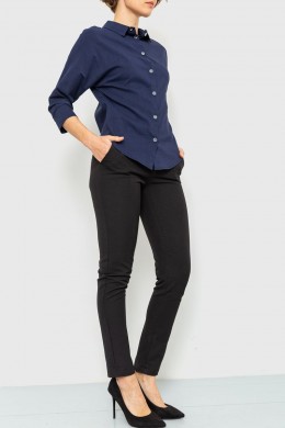 Блуза классическая, цвет темно-синий, 230R100-1